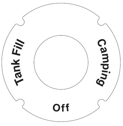 Label - Camping / Tank Fill